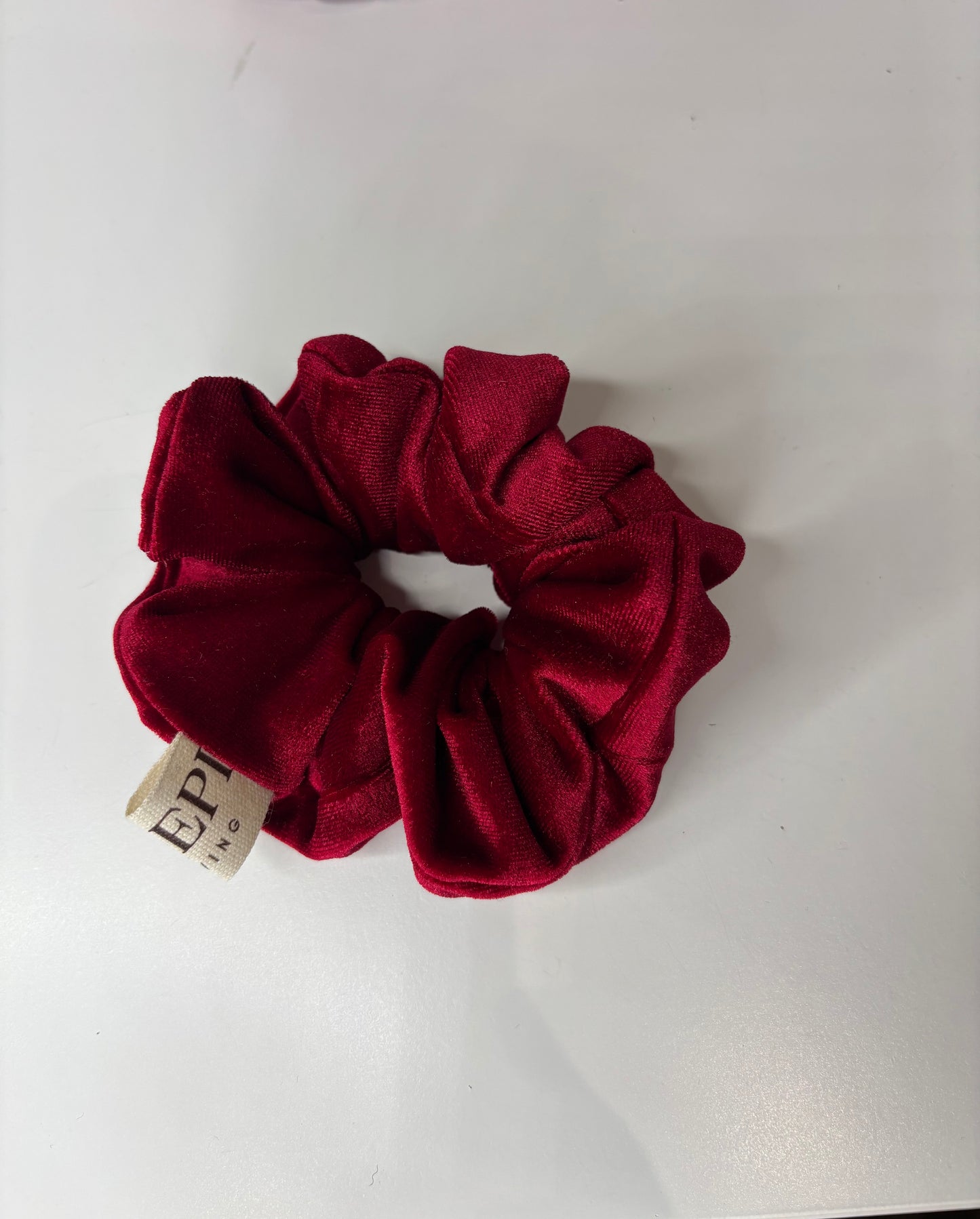 Scrunchies velluto rosso personalizzabili – elastico capelli elegante in velluto