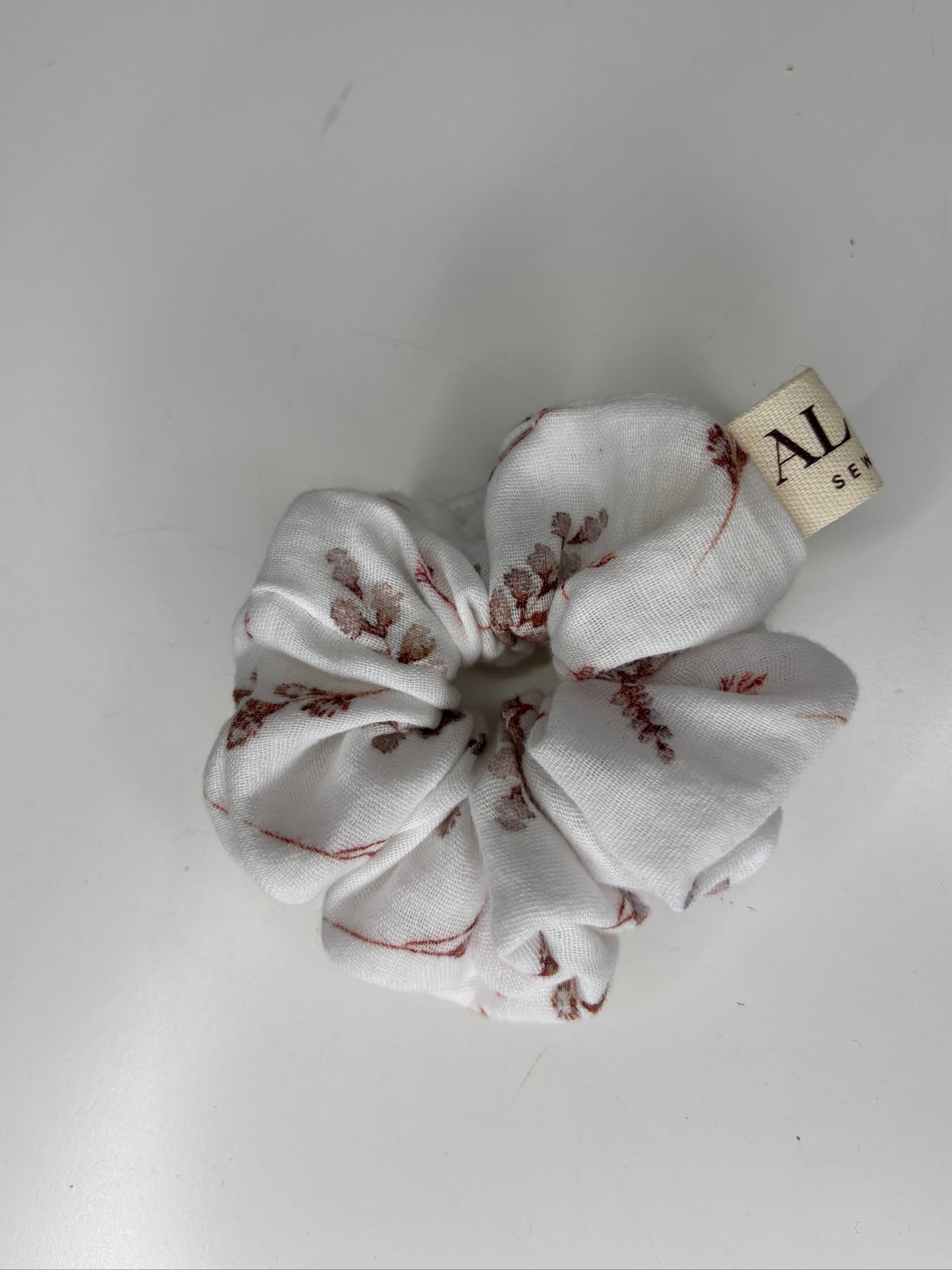 Scrunchies fiore di cotone personalizzabili – elastici capelli in cotone morbido
