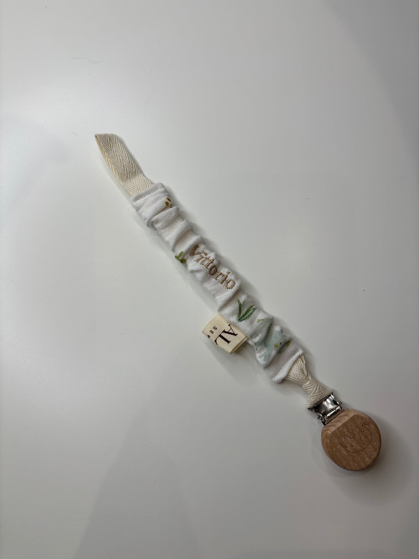 CLIP PORTA CIUCCIO MUSSOLA BIANCO savana