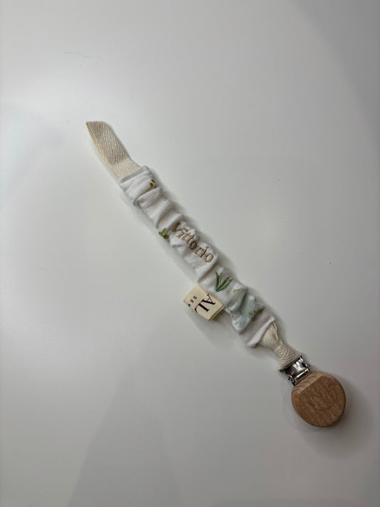 CLIP PORTA CIUCCIO MUSSOLA BIANCO savana