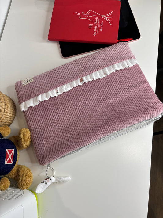 LAPTOP CASES VELVET PINK
