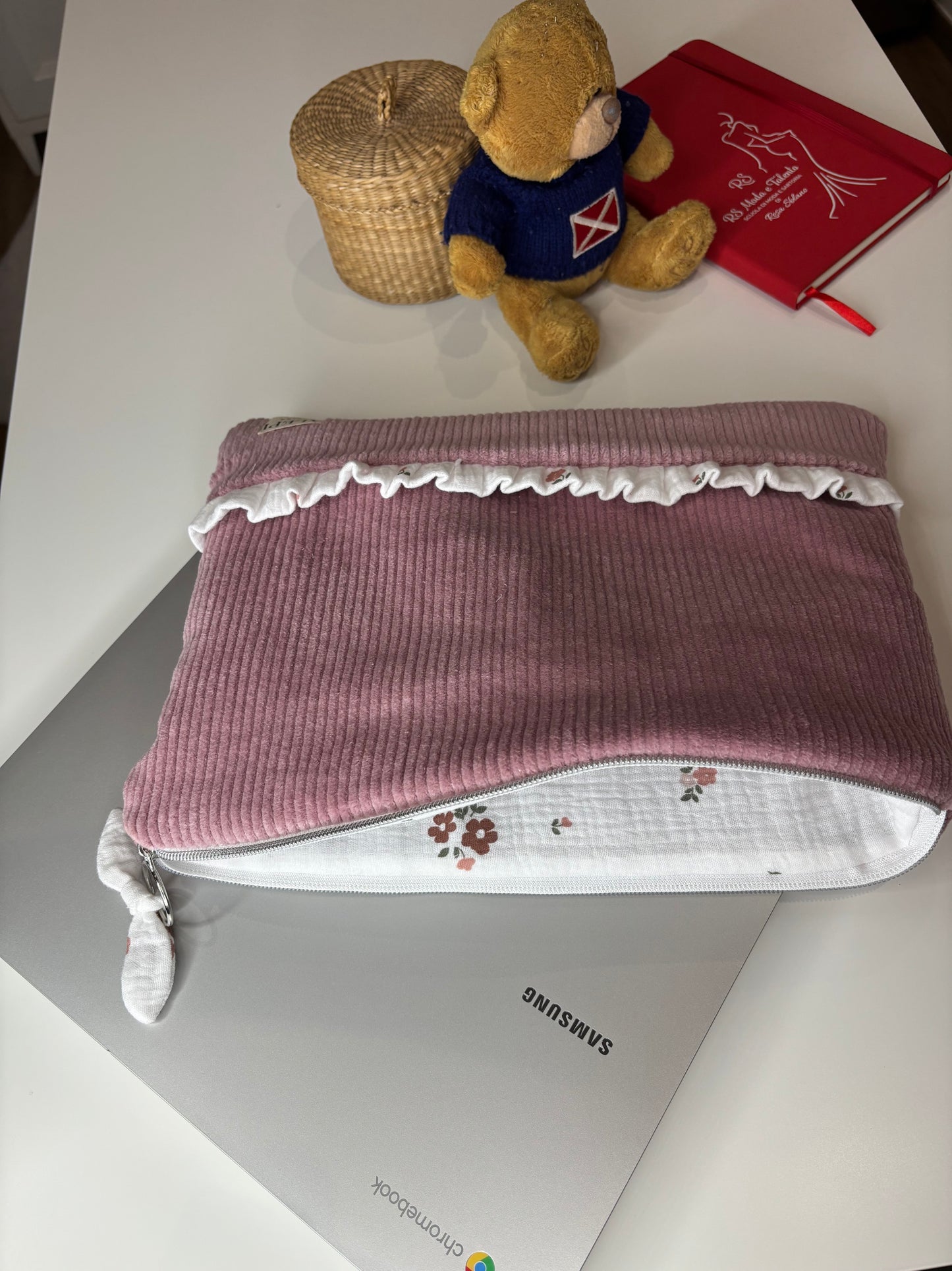 LAPTOP CASES VELVET PINK