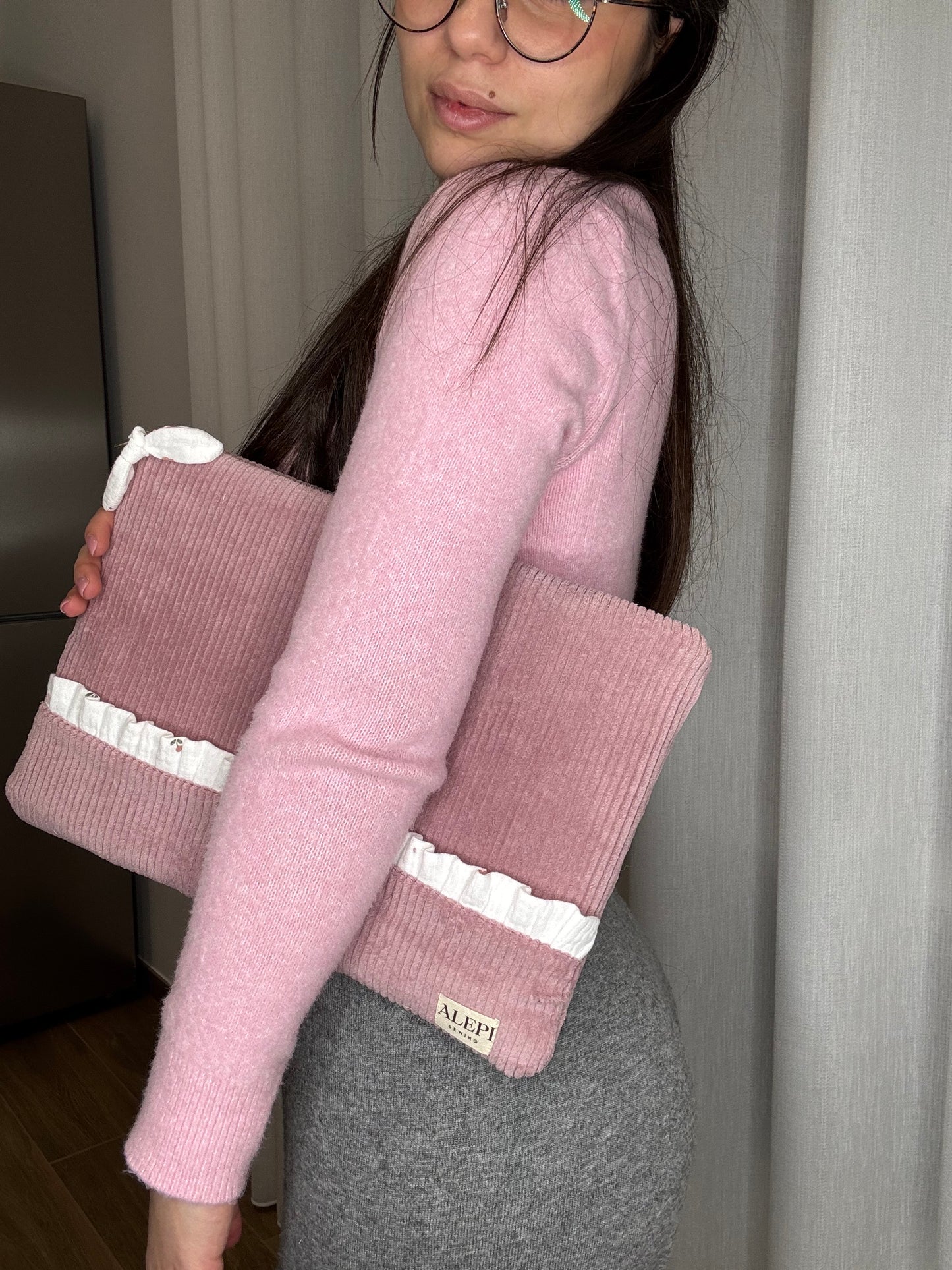 LAPTOP CASES VELVET PINK